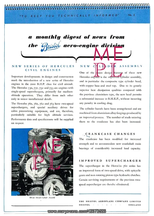 : Bristol Aero Engine Division - Monthly Digest #1 : Bristol Aero Engine Division - Monthly Digest #1