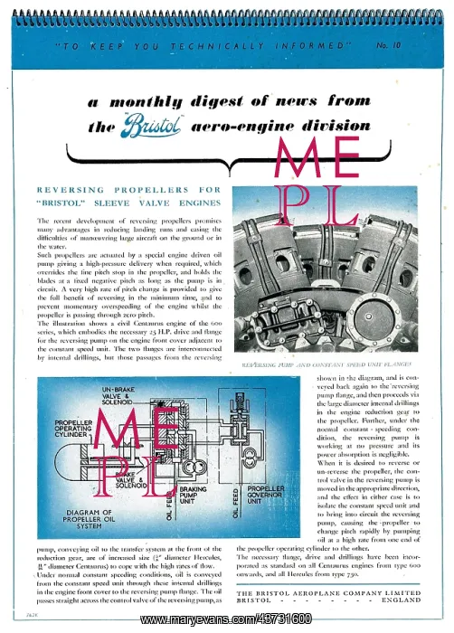 : Bristol Aero-Engine Division Monthly Digest #10 : Bristol Aero-Engine Division Monthly Digest #10