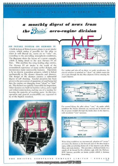 : Bristol Aero-Engine Division Monthly Digest #11 : Bristol Aero-Engine Division Monthly Digest #11