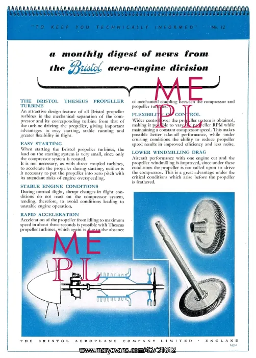 : Bristol Aero-Engine Division Monthly Digest #12 : Bristol Aero-Engine Division Monthly Digest #12