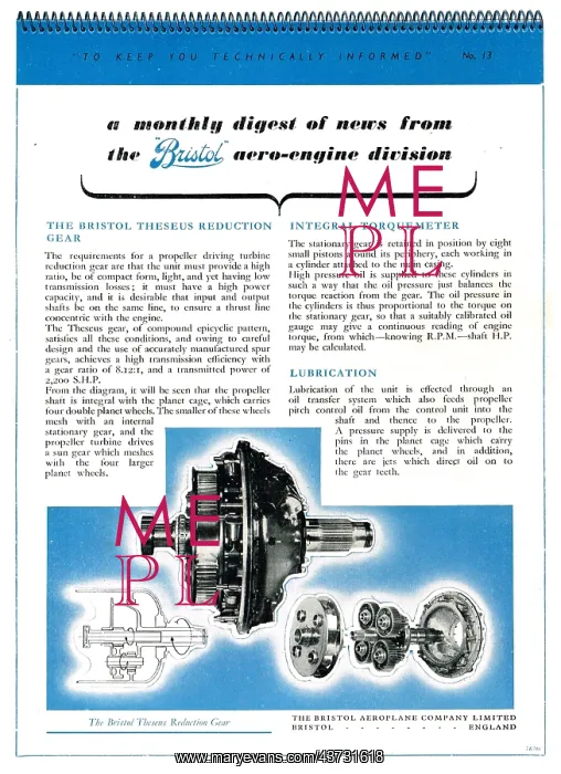 : Bristol Aero-Engine Division Monthly Digest #13 : Bristol Aero-Engine Division Monthly Digest #13
