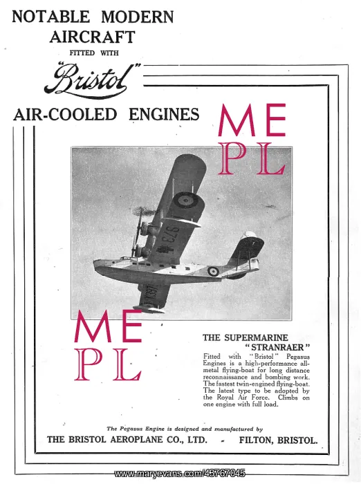: Bristol Aero Engines - Notable Aircraft : Bristol Aero Engines - Notable Aircraft