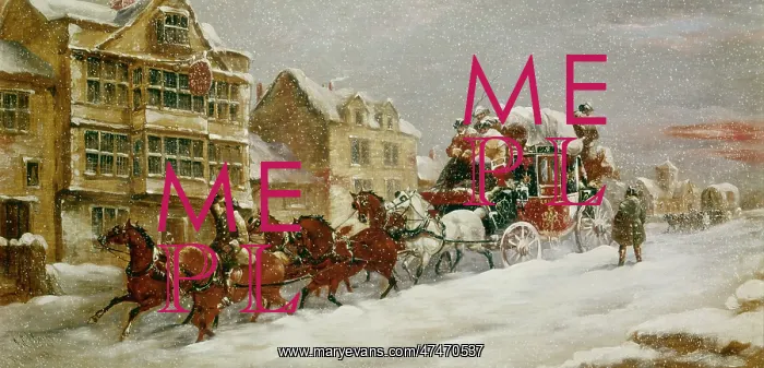 : The Bristol–Bath Coach – in the snow : The Bristol–Bath Coach – in the snow