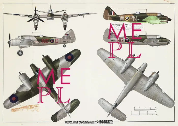 : Bristol Beaufighter Mk.1F aeroplane : Bristol Beaufighter Mk.1F aeroplane