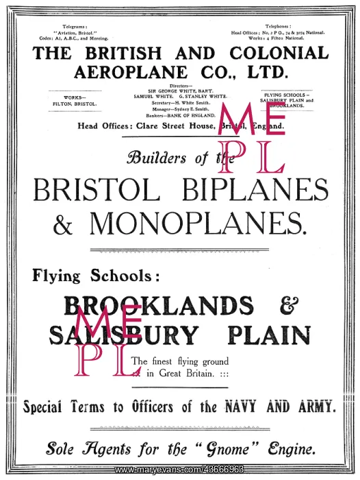 : Bristol Biplanes & Monoplanes : Bristol Biplanes & Monoplanes