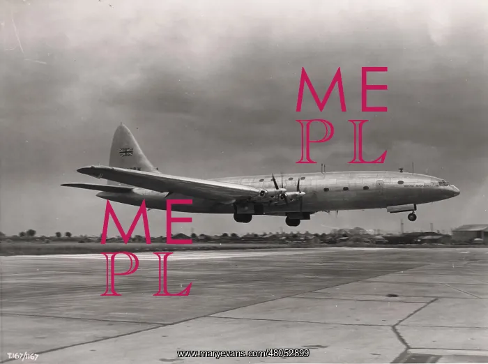 : The Bristol Brabazon returns to Heathrow Airport : The Bristol Brabazon returns to Heathrow Airport