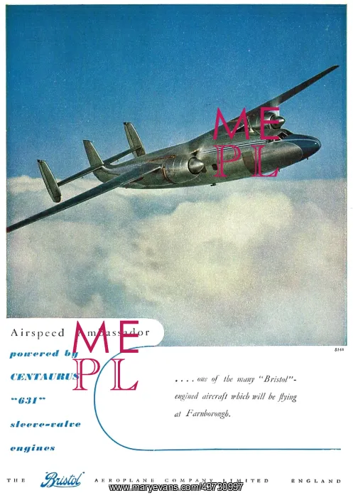 : Bristol Centaurus 631 Airspeed Ambassador : Bristol Centaurus 631 Airspeed Ambassador