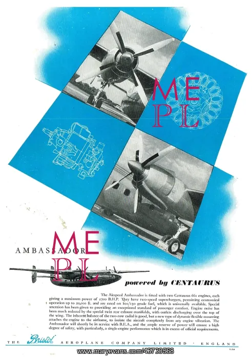 : Bristol Centaurus - Airspeed Ambassador : Bristol Centaurus - Airspeed Ambassador