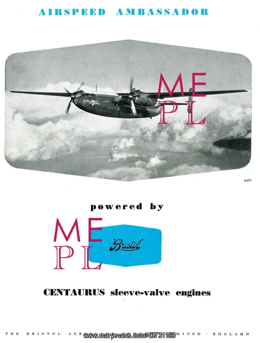 : Bristol Centaurus - Airspeed Ambassador : Bristol Centaurus - Airspeed Ambassador