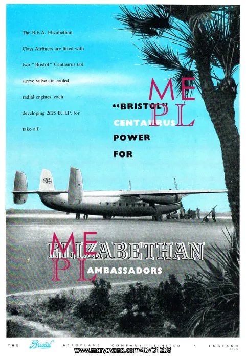 : Bristol Centaurus - Airspeed Ambassador - Elizabethan : Bristol Centaurus - Airspeed Ambassador - Elizabethan