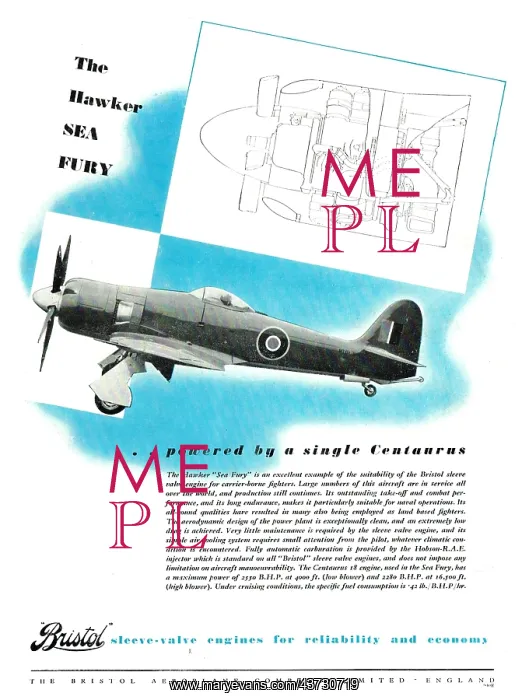 : Bristol Centaurus - Sea Fury : Bristol Centaurus - Sea Fury