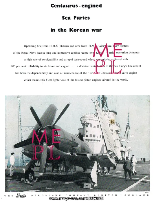 : Bristol Centaurus - Sea Fury - Korean War : Bristol Centaurus - Sea Fury - Korean War