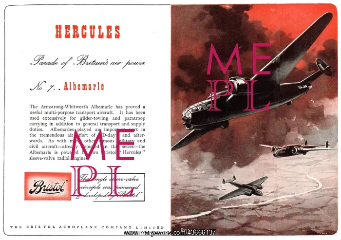 : Bristol Hercules - Albermarle : Bristol Hercules - Albermarle