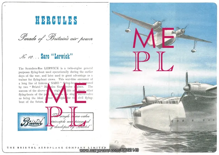 : Bristol Hercules - Lerwick : Bristol Hercules - Lerwick