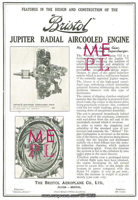 : Bristol Jupiter Features No 22: The Gear Driven Supercharger : Bristol Jupiter Features No 22: The Gear Driven Supercharger