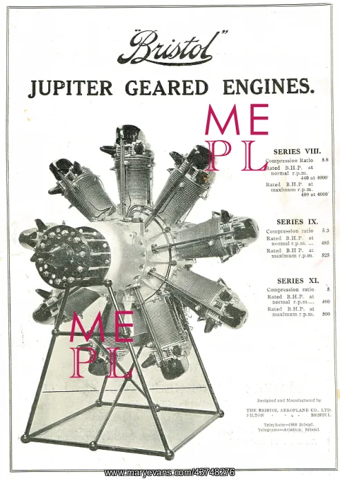 : Bristol Jupiter Geared Aero Engines : Bristol Jupiter Geared Aero Engines