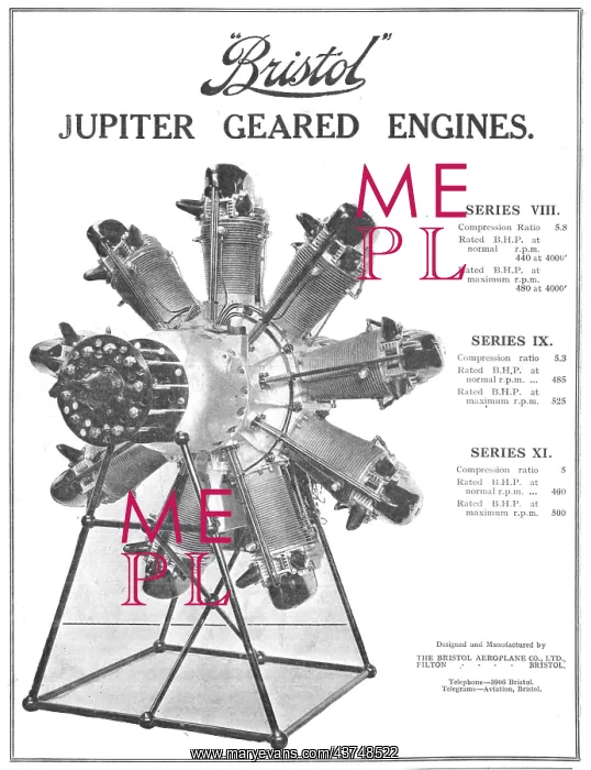 : Bristol Jupiter Series VIII Geared : Bristol Jupiter Series VIII Geared