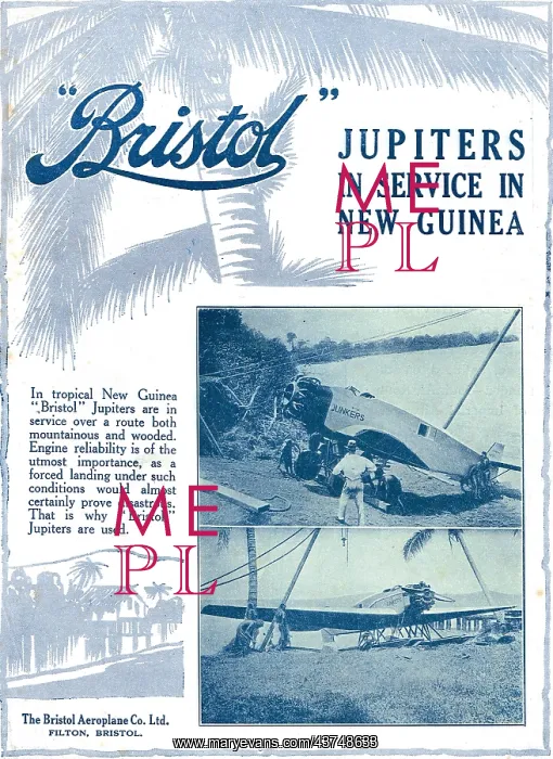 : Bristol Jupiters In Service In New Guinea : Bristol Jupiters In Service In New Guinea