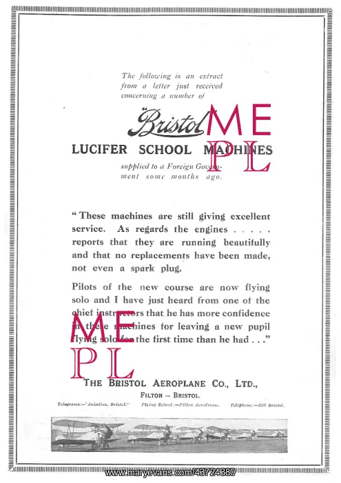 : Bristol Lucifer School Machine Testimonial From Foreign Govt : Bristol Lucifer School Machine Testimonial From Foreign Govt