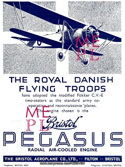 : Bristol Pegasus For Danish Fokkers : Bristol Pegasus For Danish Fokkers