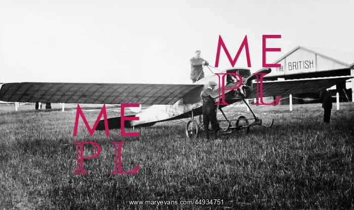 : Bristol Prier Monoplane Parked at the Bristol Flying Sch? : Bristol Prier Monoplane Parked at the Bristol Flying Sch?