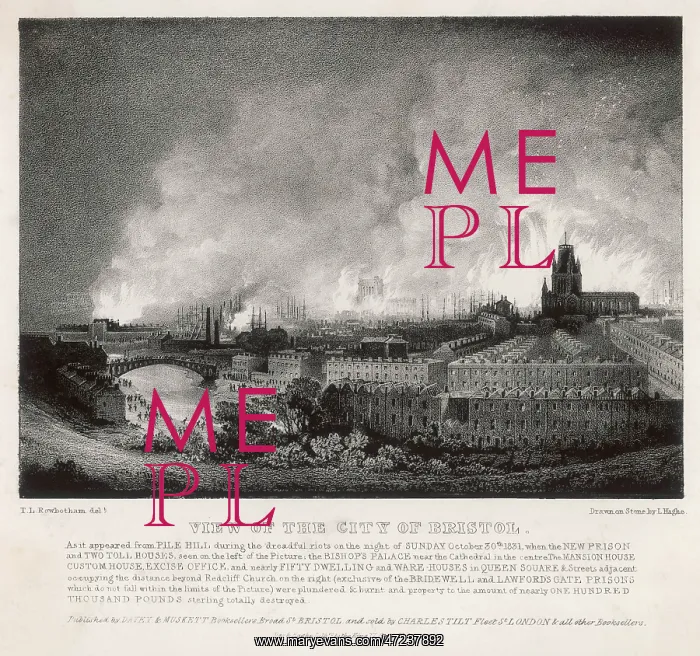 : BRISTOL RIOT / 1831 / HAGHE : BRISTOL RIOT / 1831 / HAGHE