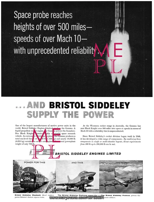 : Bristol Siddeley Gamma Liquid Fuelled Rocket Engine : Bristol Siddeley Gamma Liquid Fuelled Rocket Engine
