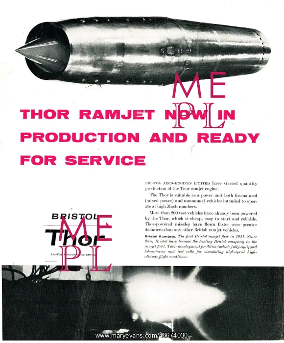 : Bristol Thor Ramjet : Bristol Thor Ramjet
