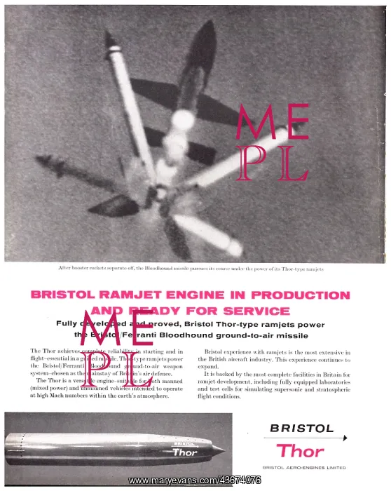 : Bristol Thor Ramjet : Bristol Thor Ramjet