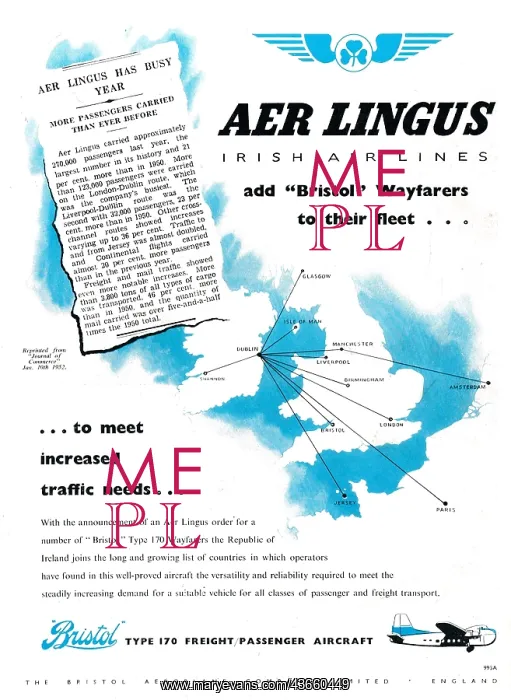 : Bristol Wayfarer - Aer Lingus : Bristol Wayfarer - Aer Lingus