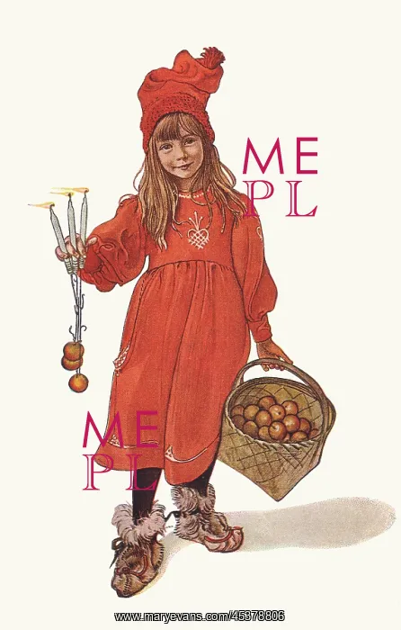 : Brita with Candles and Apples : Brita with Candles and Apples