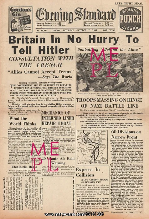 : Britain considers Hitler's peace plan : Britain considers Hitler's peace plan