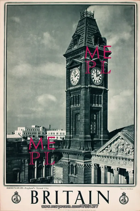 : Britain poster, Birmingham, Britain's Second City : Britain poster, Birmingham, Britain's Second City