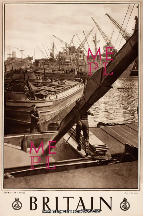 : Britain poster, Hull, The Docks : Britain poster, Hull, The Docks