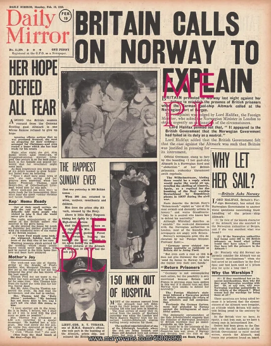 : Britain protests to Norway over the Altmark incident : Britain protests to Norway over the Altmark incident