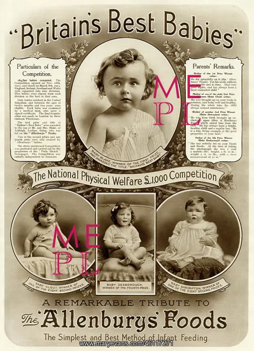 : Britain's Best Babies Competition 1913 : Britain's Best Babies Competition 1913