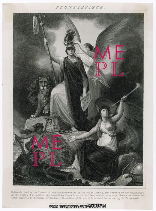  : BRITANNIA. Britannia depicted with various devices emblematic of Britain's greatness