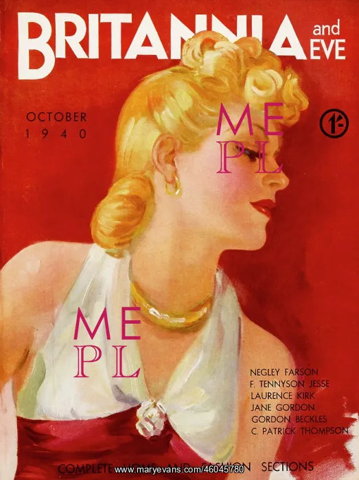 : Britannia and Eve magazine, October 1940 : Britannia and Eve magazine, October 1940
