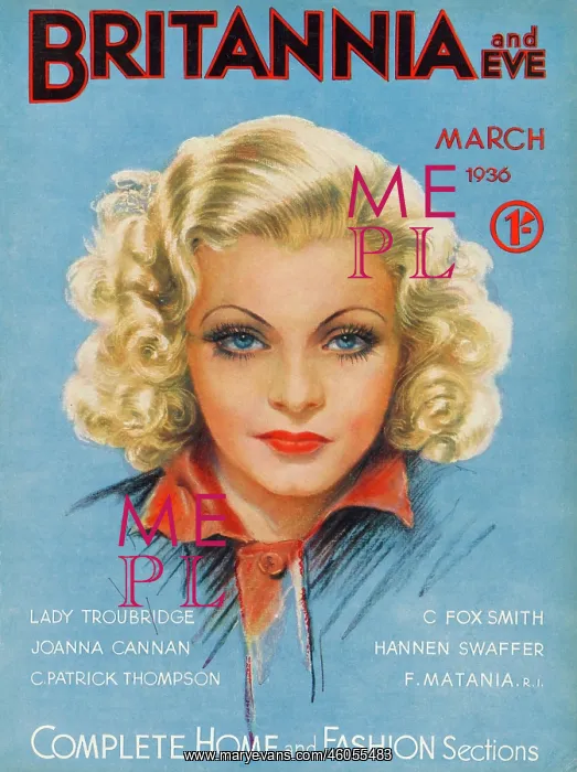 : Britannia and Eve, March 1936 : Britannia and Eve, March 1936