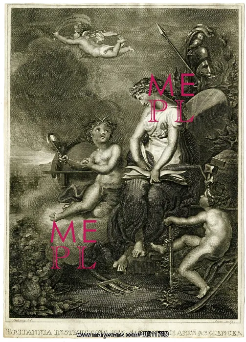 : Britannia Instructing Her Sons in the Arts & Sciences : Britannia Instructing Her Sons in the Arts & Sciences