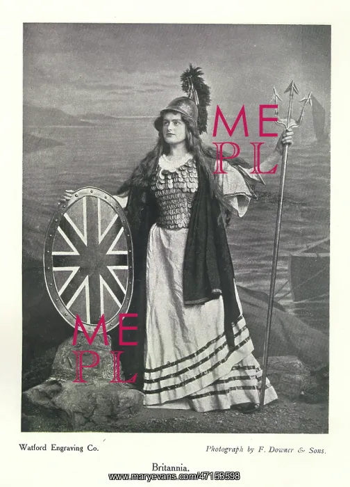 : Britannia in photographer's studio : Britannia in photographer's studio
