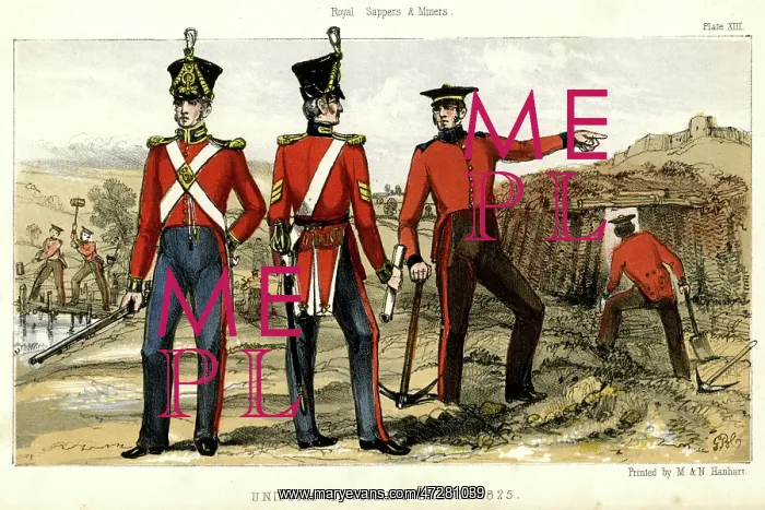: BRITISH 19C SAPPERS 1825 : BRITISH 19C SAPPERS 1825