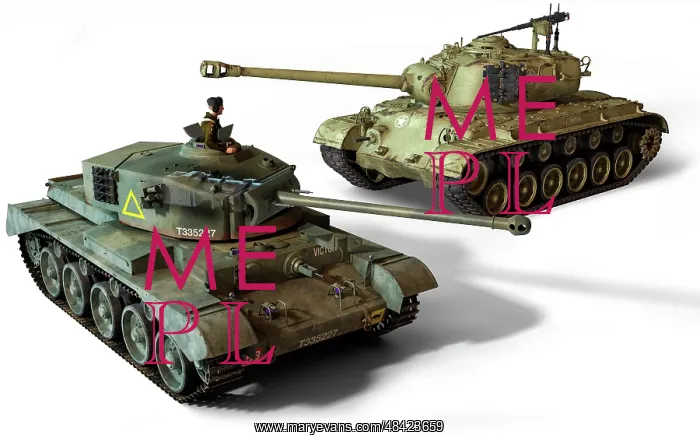 : The British A34 Comet and the U.S. M26 Pershing : The British A34 Comet and the U.S. M26 Pershing