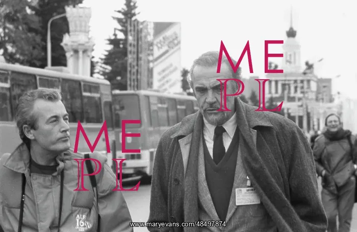 : British actor Sean Connery in Moscow, 1989 : British actor Sean Connery in Moscow, 1989
