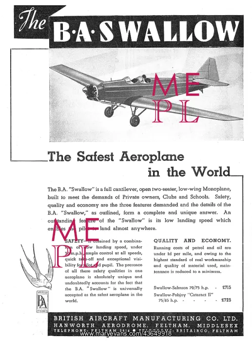 : British Aircraft B.A.Swallow : British Aircraft B.A.Swallow