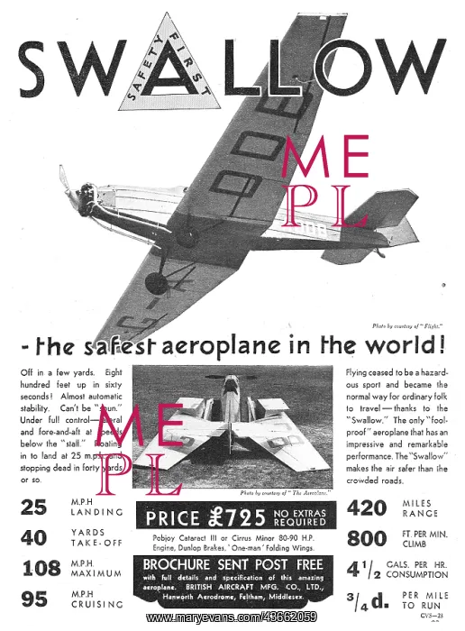 : British Aircraft B.A.Swallow : British Aircraft B.A.Swallow