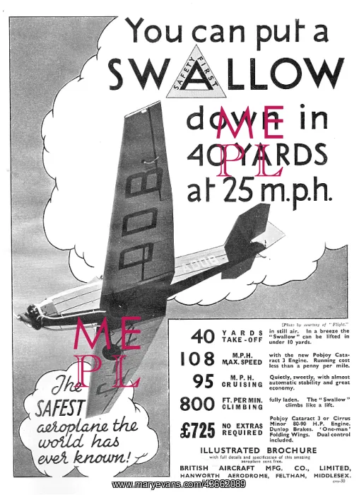 : British Aircraft B.A.Swallow : British Aircraft B.A.Swallow