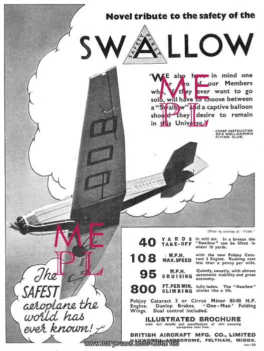 : British Aircraft B.A.Swallow : British Aircraft B.A.Swallow