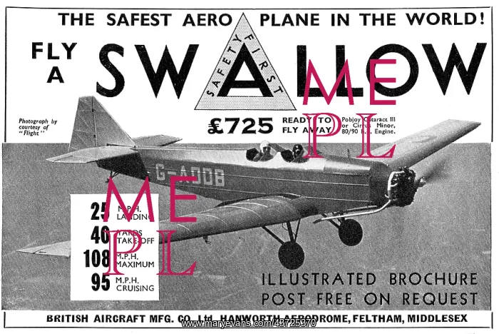 : British Aircraft B.A.Swallow : British Aircraft B.A.Swallow