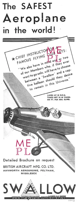 : British Aircraft B.A.Swallow : British Aircraft B.A.Swallow